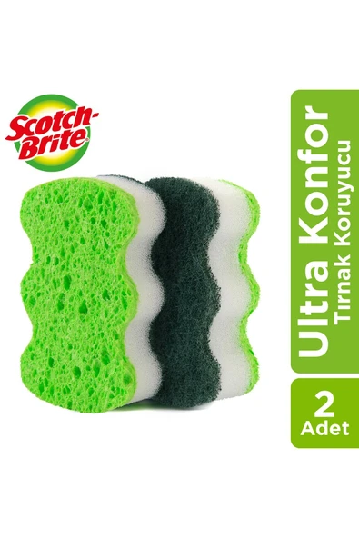 SCOTCH BRİTE Ultra Konfor Tırnak Koruyucu Sünger 2'li ürün görseli 1