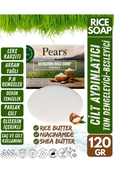 PEARS Gliserinli Pirinç Sabunu 120 gr - Rice Soap With Glycerine 120 gr ürün görseli 1