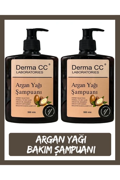 DERMA CC LABORATORIES Derma Cc Labortorıes Argan Yağı Şampuanı 500 Ml X 2 Adet ürün görseli 1
