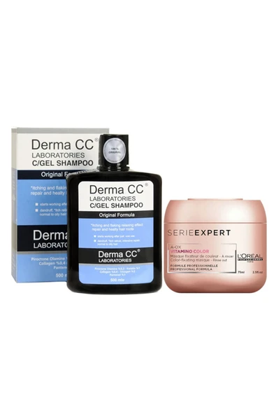 DERMA CC LABORATORIES Saç Kökü Onarım Şampuanı 500m + Loreal Vitamino Saç Maskesi 75ml ürün görseli 1