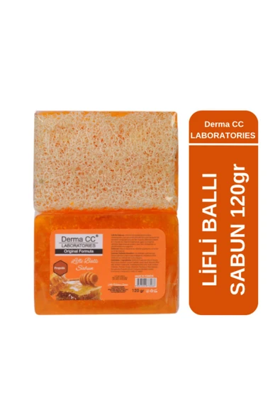DERMA CC LABORATORIES Doğal Kabak Lifli EL YAPIMI Sabun 120gr - BAL ve PROPOLİS ürün görseli 1