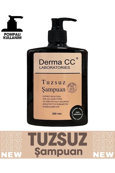 DERMA CC LABORATORIES NO SALT SHAMPOO -%0 TUZ - TUZSUZ ŞAMPUAN 500 ML ürün görseli 1