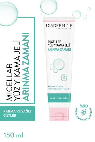 DİADERMİNE Micellar Yüz Yıkama Jeli Arınma Zamanı 150 ml X 2 Adet ürün görseli 1