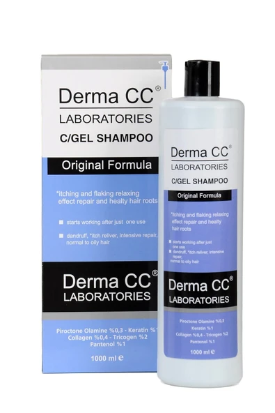 DERMA CC LABORATORIES C/gel Shampoo 1000ml / Kepek-kaşıntı-pullanma-dökülme Karşıtı ürün görseli 1