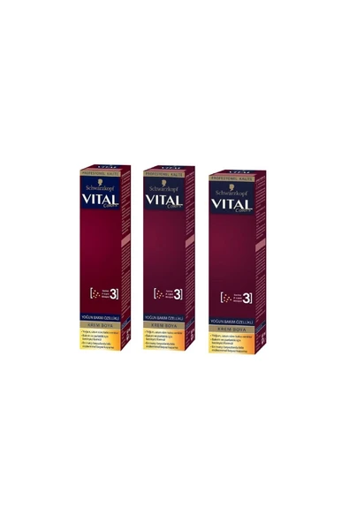 VİTAL 7-887 Metalik Bakır Saç Boyası X 3 Adet ürün görseli 1