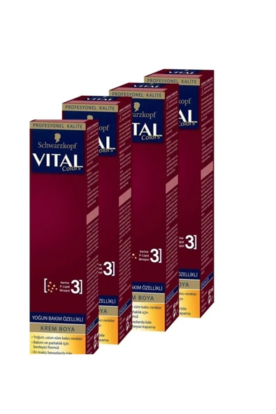 VİTAL Colors Krem Saç Boyası 7-887 Metalik Bakır X 4 Adet ürün görseli 1