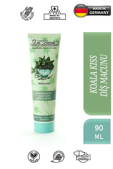 DR BAUER Koala Kiss ( Okaliptüs-Keskin Nane-Mentol-Nane) Diş Macunu 90ml ürün görseli 1