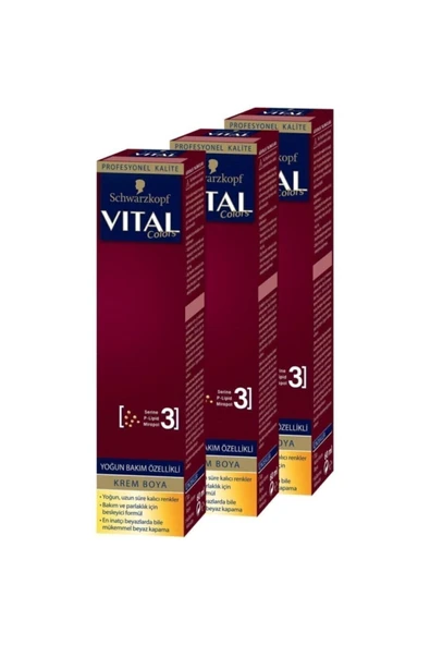 VİTAL Saç Boyası 5-889 Kızılı X 3 Adet ürün görseli 1