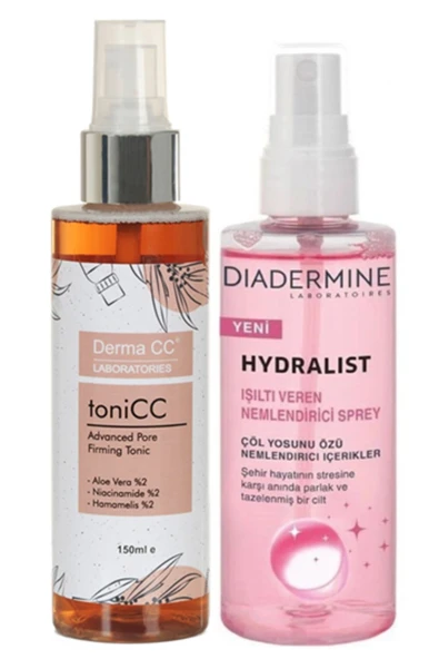 DİADERMİNE Hydralist Mucizevi Işıltı Veren Spr. 100m + Derma Cc Laboratorıes Sıkılaştırıcı Spr. 150m ürün görseli 1