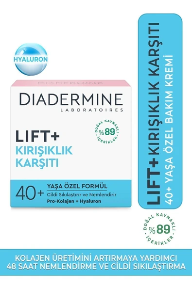 DİADERMİNE Lift+Kırışıklık Karşıtı 40+ Yaşa Özel Bakım Kremi 50 ml ürün görseli 1