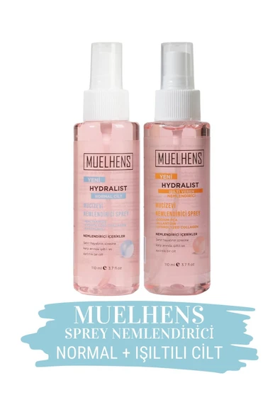 MUELHENS Hydralist Nemlendirici Sprey Normal Cilt + Işıltı Veren 110ml X 2 Adet ürün görseli 1