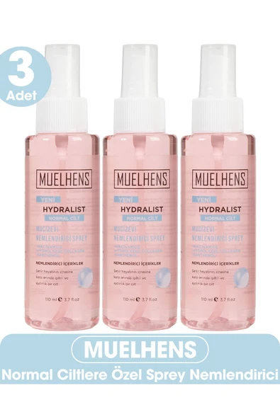 MUELHENS Hydralist Mucizevi Nemlendirici Sprey Normal Cilt 110 ml X 3 Adet ürün görseli 1