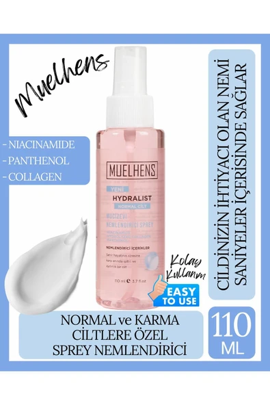 MUELHENS Hydralist Nemlendirici Sprey Normal Cilt 110 ml ürün görseli 1