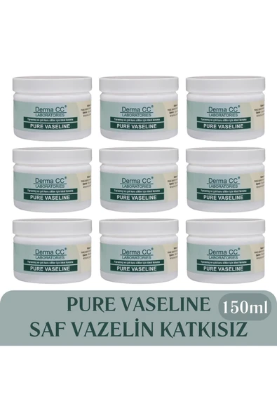 DERMA CC LABORATORIES Sensitive Pure Vaseline - Saf Katkısız Vazelin 150ml X 9 Adet ürün görseli 1