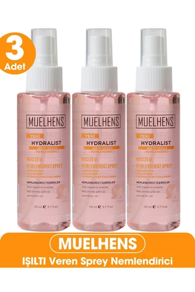 MUELHENS Hydralist Mucizevi Nemlendirici Sprey IŞILTI VEREN 110 ml X 3 Adet ürün görseli 1