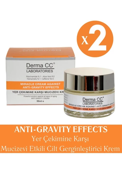 DERMA CC LABORATORIES Miracle Cream Anti-gravity - Yer Çekimine Karşı Mucizevi Krem 50ml X 2 Adet ürün görseli 1