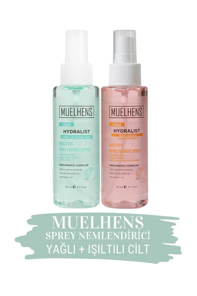 MUELHENS Hydralist Nemlendirici Sprey Yağlı Cilt + Işıltı Veren 110ml X 2 Adet ürün görseli 1