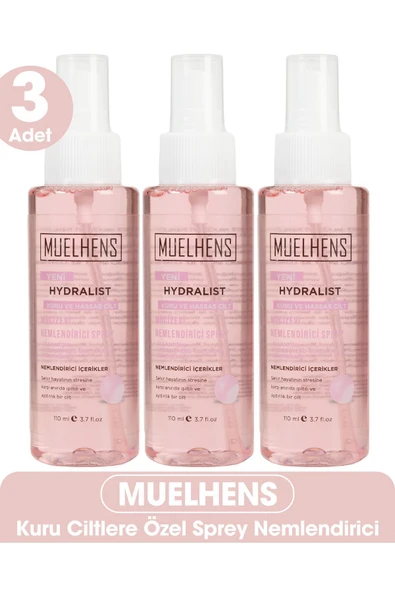 MUELHENS Hydralist Mucizevi Nemlendirici Sprey Kuru ve Hassas Cilt 110 ml X 3 Adet ürün görseli 1