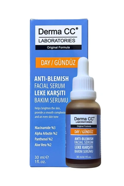 DERMA CC LABORATORIES Leke Karşıtı Ton Eşitleyici ve Aydınlatıcı Arbutin/Niacinamıde Ampul 30m - DAY ürün görseli 1