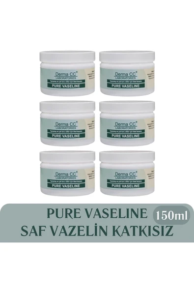 DERMA CC LABORATORIES Sensitive Pure Vaseline - Saf Katkısız Vazelin 150ml X 6 Adet ürün görseli 1