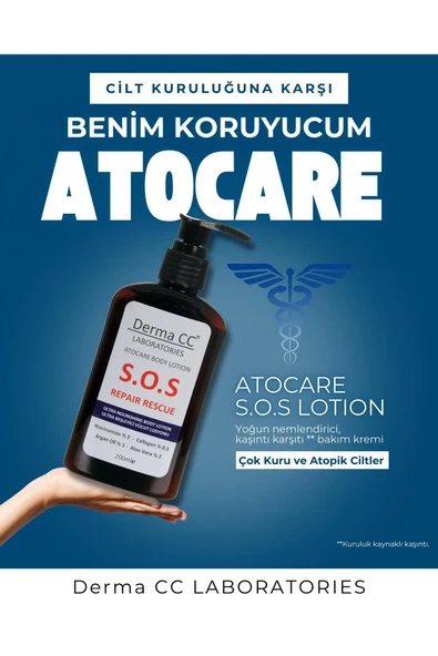 DERMA CC LABORATORIES Derma Cc S.o.s Atocare Body Lotıon - Yoğun Onarım Losyonu 200 ml ürün görseli 1