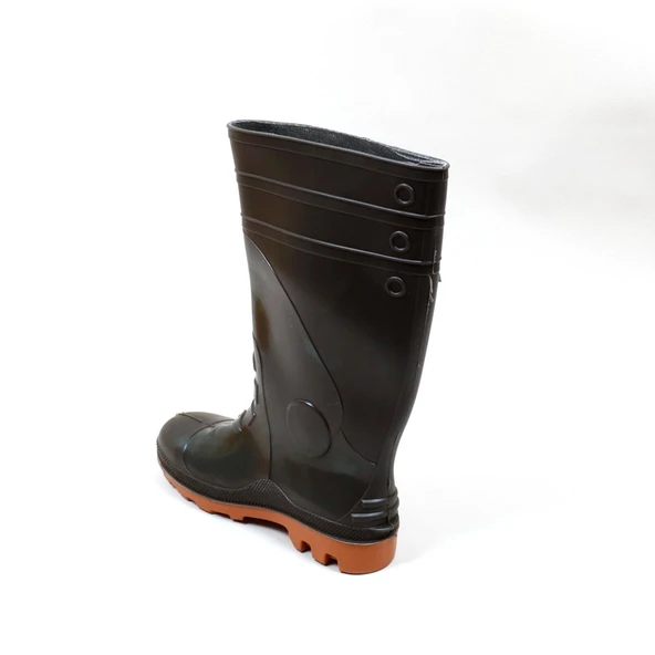 Gezer Çelik Burunlu Çizme Kauçuk Taban Haki 41No ürün görseli 1