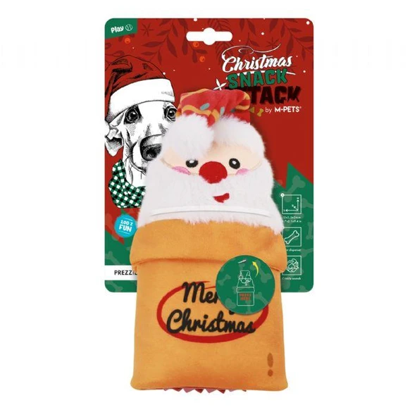 M-PETS CHRISTMAS PREZZIE SNACK ATTACK KÖPEK OYUNCAĞI ürün görseli 1