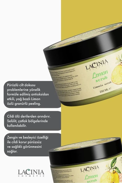 Lacinia Limonlu Scrub 250 Ml - Resim 2