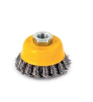 Paslanmaz Burgulu Çanak Fırça 100 mm ürün görseli 1