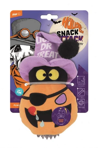 M-PETS HALLOWEEN PUMPKIN SNACK ATTACK KÖPEK OYUNCAĞI ürün görseli 1
