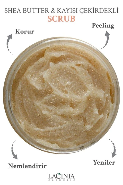 Lacinia Shea Butter & Kayısı Çekirdeği Yağlı Scrub 250 ml ürün görseli 1