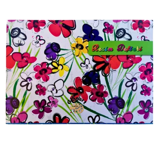 60 yaprak resim defteri orta boy 21x29.5 cm kenarı cırtlı 1 adet ürün görseli 1