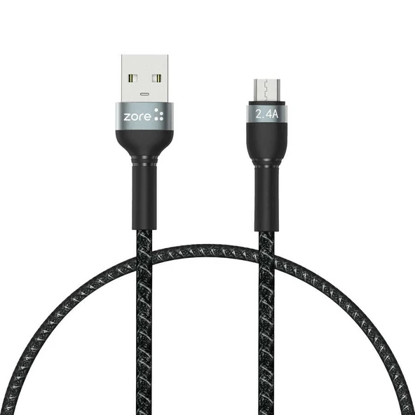 Micro USB Dayanıklı File Örgü Hızlı Şarj Kablo 30cm ürün görseli 1