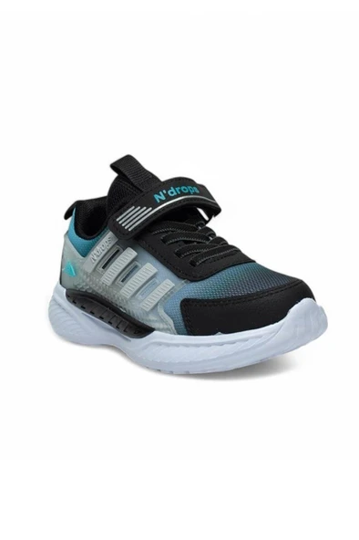 Ndrops 023-25 Anorak Anatomik Çocuk Sneaker Siyah Turkuaz 26-30 ürün görseli 1