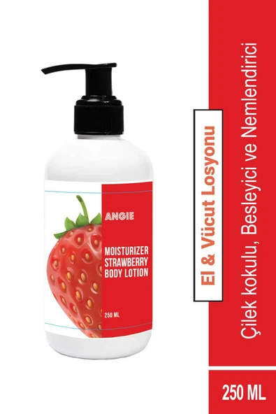 ANGİE Meyveler Kadın Strawberry Vücut Losyonu - 250ml Çilek ürün görseli 1