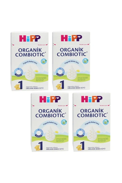 HİPP 1 Organik Combiotic 800 gr Bebek Sütü 4 Adet ürün görseli 1
