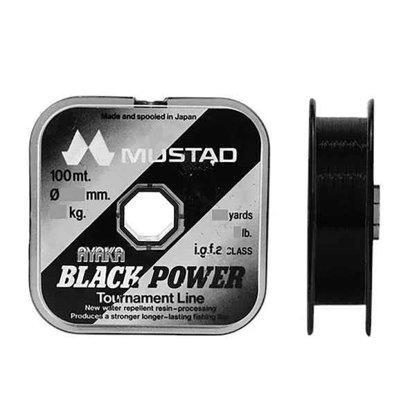 Mustad Ayaka Black Power Tournament L. 0,90mm 100m ürün görseli 1