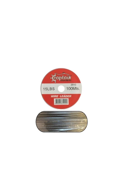 Captain Çelik Tel 100mt 15 Lbs ürün görseli 1
