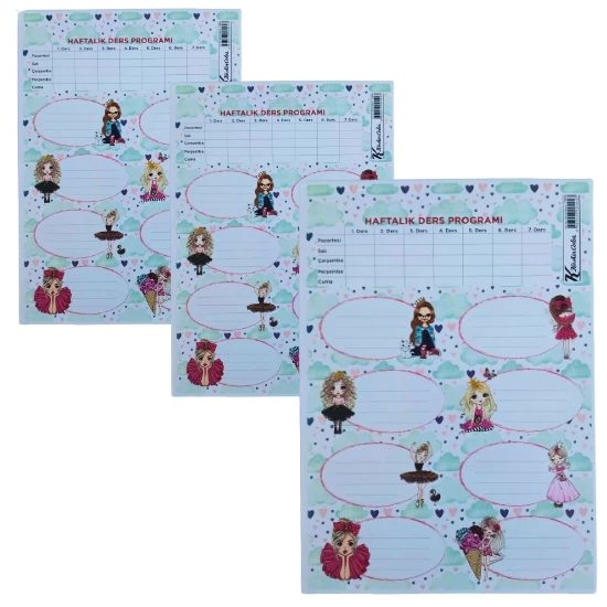 kendinden yapışkanlı okul etiketi-kitap defter etikeli 3 parça (24 kitaplık) ürün görseli 1