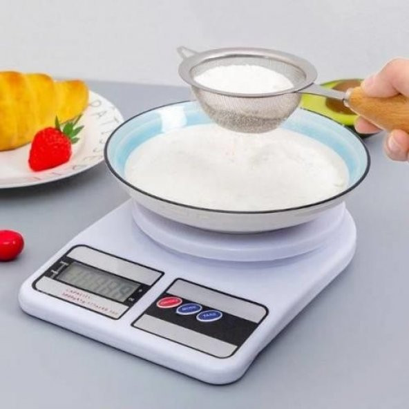 HASSAS TERAZİ 10 KG DİJİTAL MUTFAK TARTISI HASSAS ÖLÇÜM TARTI - Resim 2