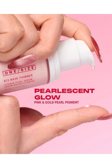 One Size B12 Base Thinner Vitamin Pearl Serum 30ML - Resim 3