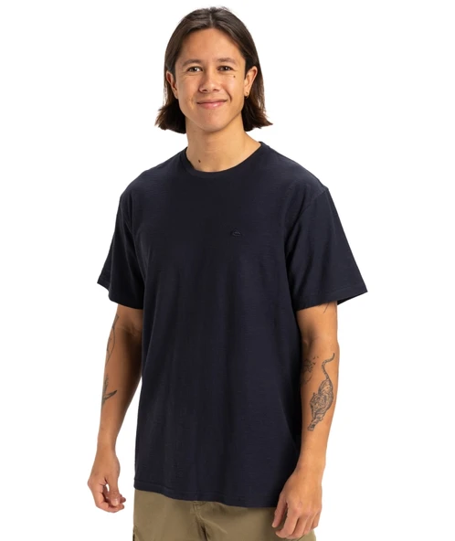 Quiksilver Slub Roundneck Erkek Lacivert Kısa Kollu Tişört EQYKT04377 Lacivert ürün görseli 1