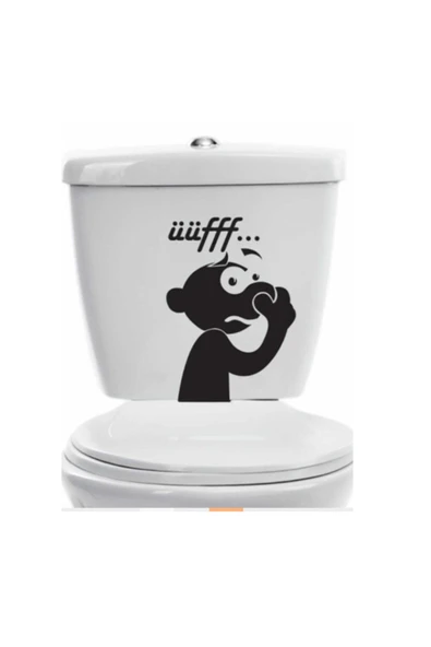 Avery Dennison Komik Uff Koku Dekoratif Klozet Banyo Sticker ürün görseli 1