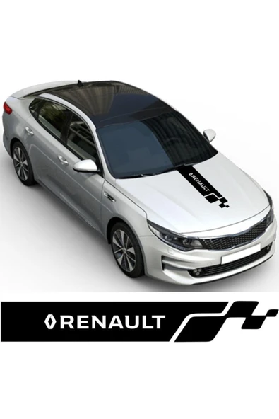 Renault İçin Uyumlu Aksesuar Oto Kaput Sticker ürün görseli 1