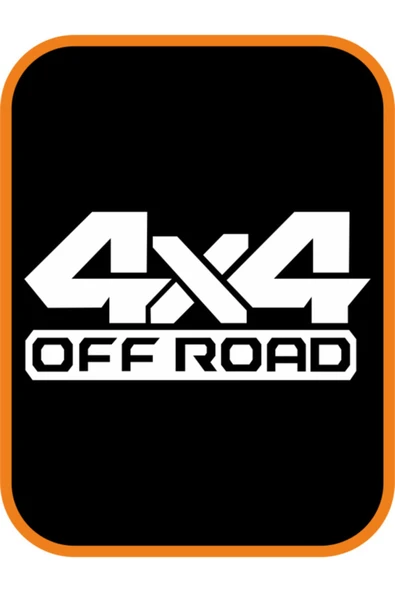 Off Road 4X4 Oto Sticker 2 Adet Büyük Boy Beyaz 20*10 Cm ürün görseli 1