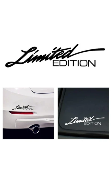Limited Edition Oto Sticker Siyah 25*8 Cm ürün görseli 1