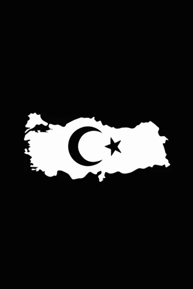 Türkiye Haritası Sticker 25*12 Cm ürün görseli 1