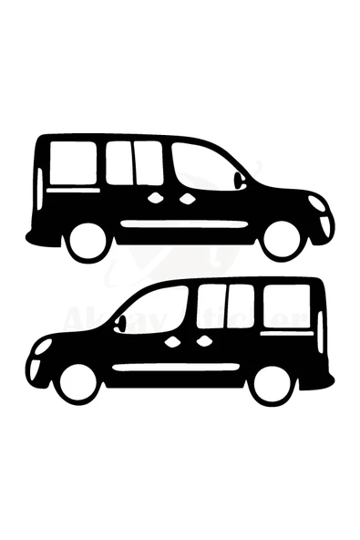 Fiat Doblo İçin Uyumlu Aksesuar Oto Cam Sticker Siyah 20*8 Cm ürün görseli 1