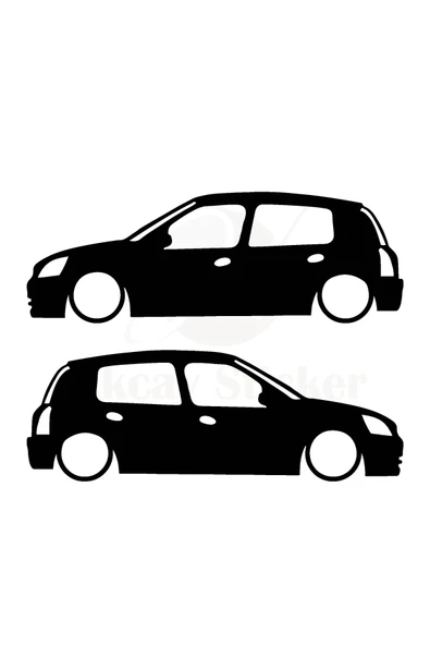 Gölge Oto Sticker Model 1 Siyah 20*8 Cm ürün görseli 1