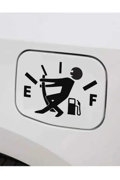 Yakıt Göstergesi Depo Kapağı Sticker 15 Cm ürün görseli 1